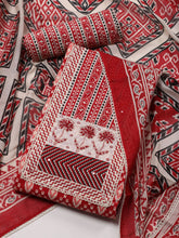 Printed Cotton Unstitched Suit Piece With Dupatta